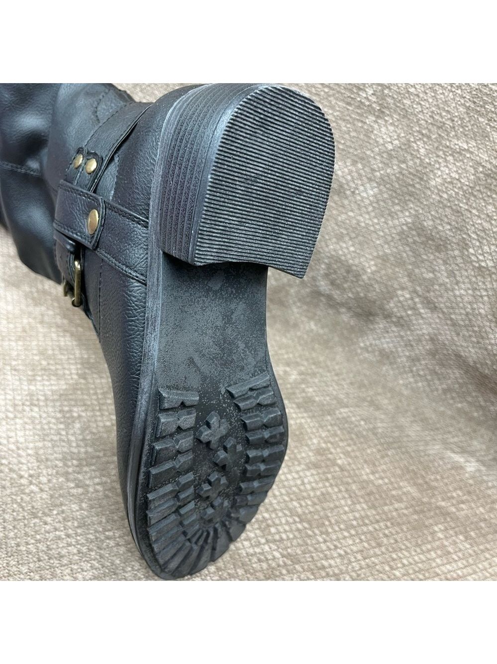 Rampage Matangi Black Smith Women’s Faux Leather Boots size 7. New in Box - Picture 6 of 14